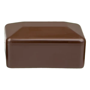 Krytka na plotový stĺpik 40×60 mm, hnedá