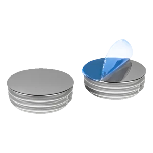 Záslepka do rúrky okrúhla Ø 32 mm s chrómovaným plieškom, hrúbka steny 1,5 mm