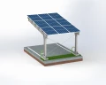 Prístrešok pre auto Fotovoltaická búda pre 1 vozidlo L 5,7m x 3,3m Solárne parkovisko GPV-101-06 (3)