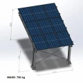 Prístrešok pre auto Fotovoltaická búda pre 1 vozidlo L 5,7m x 3,3m Solárne parkovisko GPV-101-06 (4)