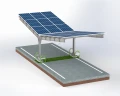 Prístrešok pre auto Fotovoltaická búda pre 2 vozidlá T 11,4m x 3,3m Solárne parkovisko GPV-101-08 (2)