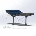 Prístrešok pre auto Fotovoltaická búda pre 2 vozidlá T 11,4m x 3,3m Solárne parkovisko GPV-101-08 (3)