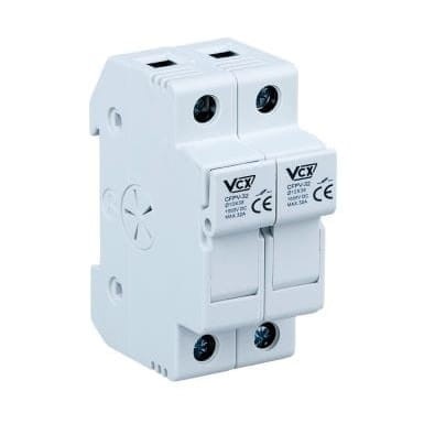 Poistková základňa 2P 32A 10x38 1000V DC CFPV-32 GPV-401-12