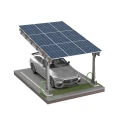 Prístrešok pre auto Fotovoltaická búda pre 1 vozidlo L 5,7m x 3,3m Solárne parkovisko GPV-101-06 (2)