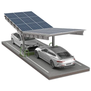 Prístrešok pre auto Fotovoltaická búda pre 2 vozidlá T 11,4m x 3,3m Solárne parkovisko