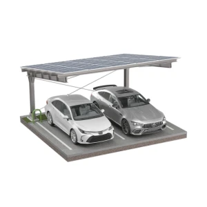 Prístrešok pre auto Fotovoltaická búda pre 2 vozidlá L 5,7m x 5,2m Solárne parkovisko