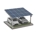 Prístrešok pre auto Fotovoltaická búda pre 2 vozidlá L 5,7m x 5,2m Solárne parkovisko GPV-101-14 (2)