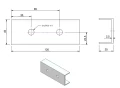 Profilový konektor 12cm Eloxovaný PV-18-05 (2)