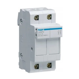 Hager Poistková základňa PV 2P 32A 10x38mm