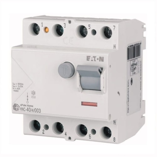 Eaton Zvyškový prúdový istič 4P 40A 6kA 30mA typ AC GPV-401-62