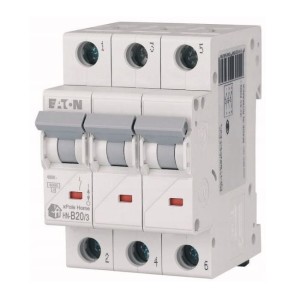 Eaton Nadprúdový istič B 20A 3P 6kA