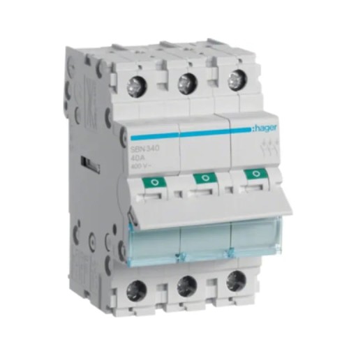 Hager Odpojovač izolačného spínača 3-fázový 3P 40A 400V AC GPV-401-95
