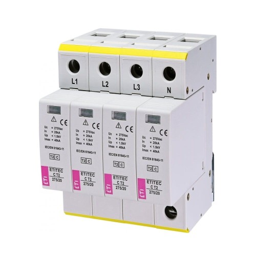 ETI Zvodič prepätia Typ 2 (C) 4P 20kA 1,5kV GPV-401-97