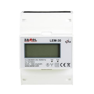 Zamel Merač elektrickej energie 3-fázový 100A LCD