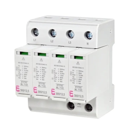 ETI Zvodič prepätia Typ 1+2+3 (B+C+D) 4P 20kA 1,5kV GPV-401-141