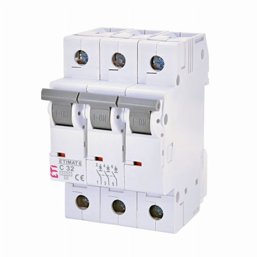 ETI Nadprúdový istič C 32A 3P 6kA GPV-401-163