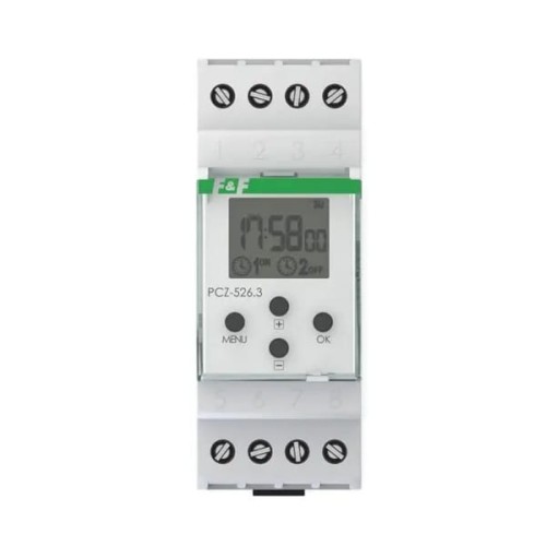 F&F Filipowski Časový spínač 32x1P I=2x16A 24÷264V AC/DC 2 moduly GPV-401-166