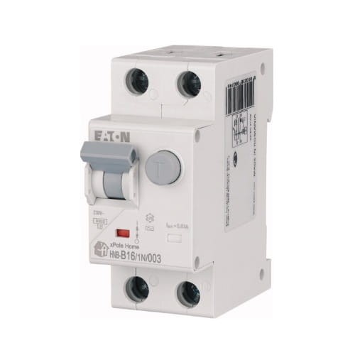 Eaton Prúdový chránič s nadprúdovou ochranou B 16A 1P+N 6kA 30mA Typ AC GPV-401-175