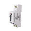 Zamel Jednofázový elektromer LCD 50A 1-modul GPV-401-184 (3)