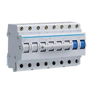 Hager Modulový prepínač napájania I-0-II (1-0-2) 3P+N 63A 400V AC