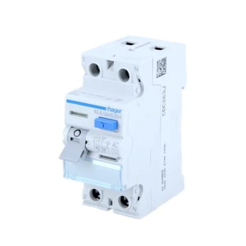 Hager Přepěťová Ochrana 1P+N 25A 30mA Typ A GPV-401-198