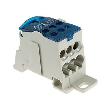 ELEKTRO-PLAST Rozvodný blok 1-pólový 125A TH35 modrý UKK-125 GPV-401-214