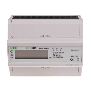 F&F FILIPOWSKI Trojfázový elektromer 100A LE-03M