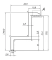 Koncová svorka H32 Hliník 6060 Otvor M8 lakovaný PV-03-31 (2)