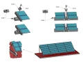 Montážny trojuholník 890x810x380 - 25 Horizontálnych PV-09-05 (5)