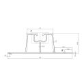 Trapézový mostík 33cm H-30 z EPDM pre strechy z trapézového plechu PV-02-01 (2)