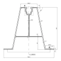 Trapézový mostík 33cm H-100 z EPDM pre strechy z trapézového plechu PV-02-05 (2)