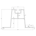Trapézový mostík 33cm H-60 z EPDM pre strechy z trapézového plechu PV-02-02 (2)