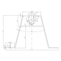 Trapézový mostík 33cm H-70 z EPDM pre strechy z trapézového plechu Typ 2 pre vyššie strešné prípojky PV-02-06 (2)