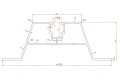 Trapézový mostík 33cm H-40 z EPDM pre strechy z trapézového plechu PV-02-03 (2)