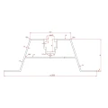 Trapézový mostík 60cm H-40 z EPDM pre strechy z trapézového plechu PV-02-03-03 (2)