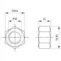Matica šesťhranná M30 DIN 934 A2-50 000-059 (2)