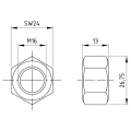 Matica šesťhranná M16 DIN 934 A4-80 000-073 (3)