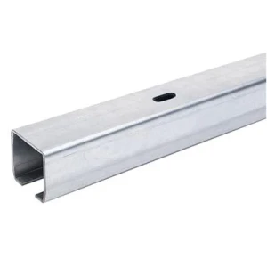 Koľajnica pre posuvnú bránu 68x68x3,5 mm, dĺžka 6 m - polootvorená, pozinkovaná