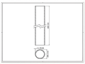 Stĺpik oplotenia Fi 48,3x1,5, dĺžka 2,3 mb, grafitový RAL 7016 000-227 (2)