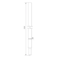 Skladaný uzemnič - kužeľový zámok Morse; fi 16x1500 mm /OG/ PV-23-01 (3)