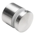 Bodový držiak skla fi 50/30/M10x45, sklo 8-21,52 mm, AISI 304, plochý systém, satén 000-262 (1)