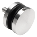 Bodový držiak skla fi 50/8/M10x50, sklo 8-17,52 mm, AISI 304, plochý systém, satén 000-266 (1)