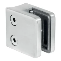 Držiak skla 45x45x26 mm sklo 6-10,76 mm AISI 304 systém 42,4 mm satén