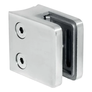 Držiak skla 45x45x26 mm sklo 6-10,76 mm AISI 304 systém 42,4 mm satén