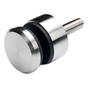 Bodový držiak na sklo fi 30/13/M8x40 sklo 6-12 mm AISI 304 plochý systém satén