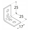 Uholník spojovací montážny KW 1 25x25x17x1,5 mm pozinkovaný 000-346 (3)