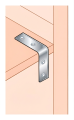 Nábytková uholnica KW 30 30x30x14x1,5 pozinkovaná žiarovým zinkovaním 000-350 (3)