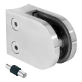 Držiak skla 50x40x26 mm s pinom, sklo 6-10,76 mm, AISI 304, systém 42,4, lesk 000-264 (1)
