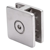 Držiak skla 8-10 mm 60x60x28 mm AISI 304. plochý systém, satén