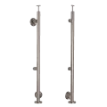 Koncový stĺpik ľavý fi 42,4x1230mm AISI304 bočné upevnenie satén 000-525 (1)